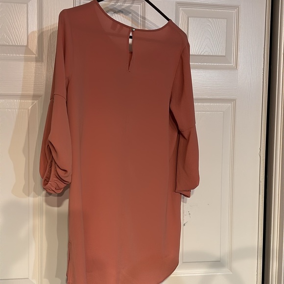 Cato size small women’s tunic salmon color button tab for sleeves pocket - Picture 6 of 6